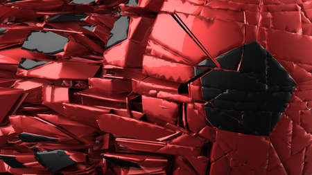 Soccer ball with Particles. 3D illustration. 3D high quality rendering.の写真素材