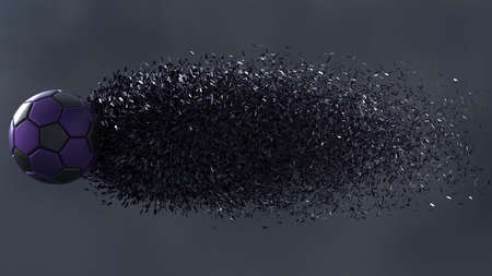 Soccer Ball. 3D illustration. 3D CG. High resolution.
