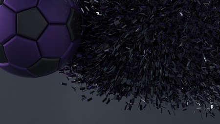 Soccer Ball. 3D illustration. 3D CG. High resolution.の写真素材