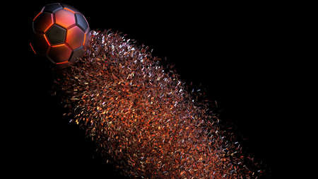 Soccer Ball. 3D illustration. 3D CG. High resolution.