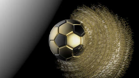 Soccer Ball. 3D illustration. 3D CG. High resolution.の写真素材