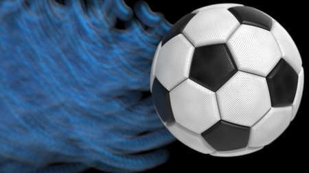 Soccer Ball. 3D illustration. 3D CG. High resolution.の写真素材