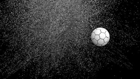 Soccer Ball. 3D illustration. 3D CG. High resolution.の写真素材