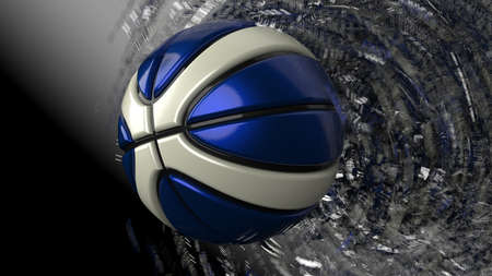 Basketball with Particles. 3D CG. 3D illustration. 3D high quality rendering.の写真素材