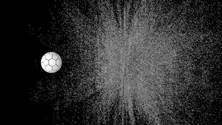 Soccer Ball. 3D illustration. 3D CG. High resolution.