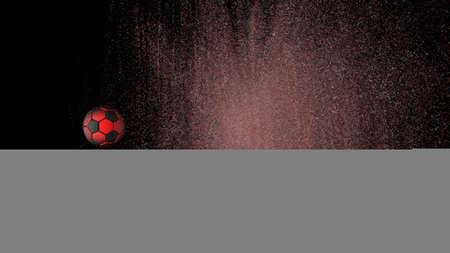 Soccer Ball. 3D illustration. 3D CG. High resolution.