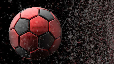 Soccer Ball. 3D illustration. 3D CG. High resolution.の写真素材