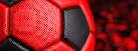 Soccer Ball with Particles. 3D illustration. 3D CG. High resolution.の写真素材