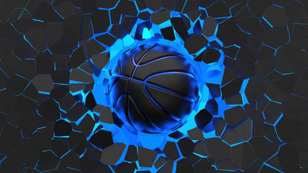 Basketball Design Background. 3D illustration. 3D rendering.の写真素材
