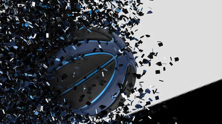 Basketball Design Background. 3D illustration. 3D rendering.の写真素材