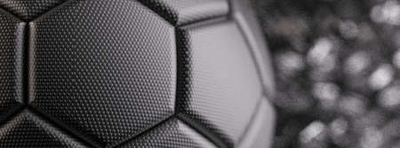 Soccer Ball with Particles. 3D illustration. 3D CG. High resolution.の写真素材