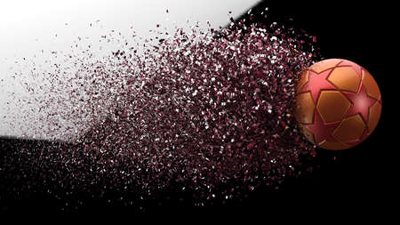 Soccer Ball. 3D illustration. 3D CG. High resolution.