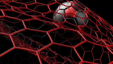 Soccer Ball. 3D illustration. 3D CG. High resolution.