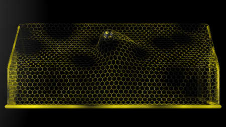 Soccer Ball. 3D illustration. 3D CG. High resolution.の写真素材