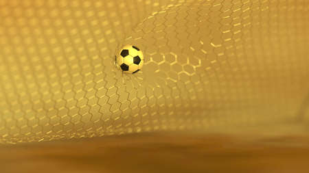 Soccer Ball. 3D illustration. 3D CG. High Resolution.