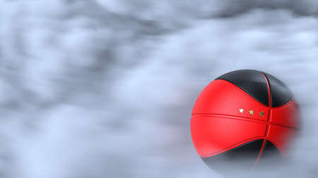 Soccer Ball with Particles. 3D illustration. 3D CG. High Resolution.の写真素材