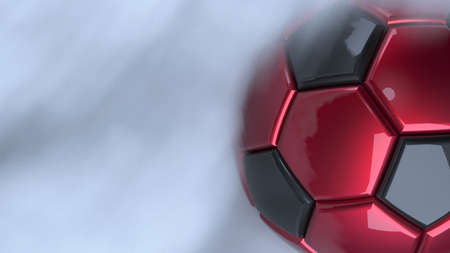 Soccer Ball with Particles. 3D illustration. 3D CG. High Resolution.の写真素材