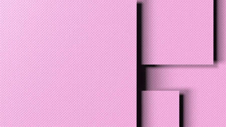 Overlapping pink leather planes with dots. Abstract background. 3D high quality rendering. 3D...