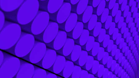 Abstract background with purple cylinders under black-white background. 3D high quality rendering. 3D illustration. 3D CG.の写真素材