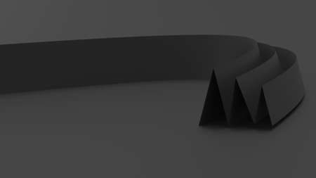 Black Leather Geometric Abstract Background Wall Paper. 3D illustration. 3D high quality rendering....