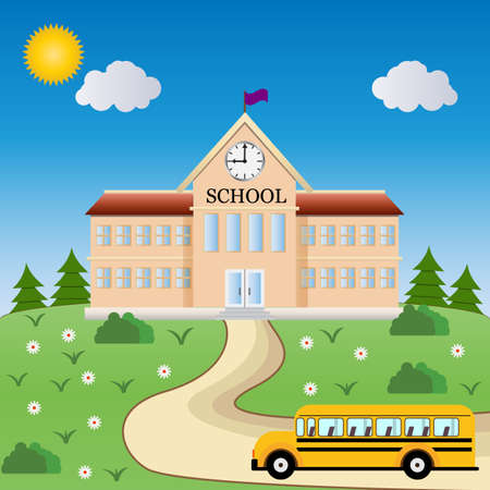 School. Welcome back to school. のイラスト素材