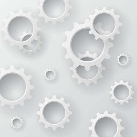 Vector Abstract Background Overlapping cogwheel conceptのイラスト素材