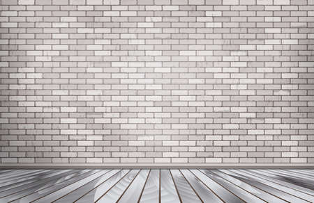 White brick room.  Stone wallのイラスト素材