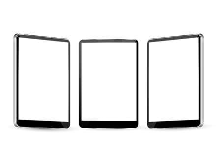 tablet  Vector Illustration with different views. eps10のイラスト素材