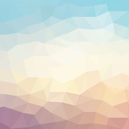 Colorful polygon background or vector frame. Abstract Triangle Geometrical Background, Vector Illustration. Geometric design for business presentations.のイラスト素材