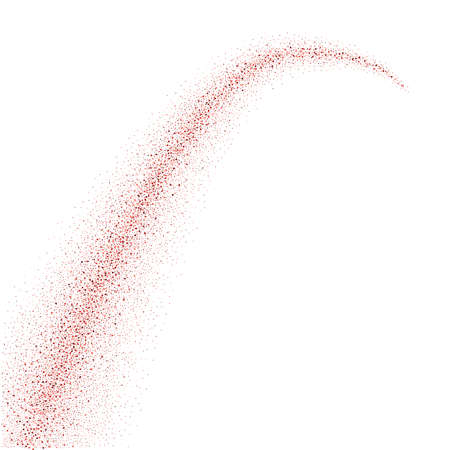 Vector red glitter wave abstract background, red sparkles on white background, red glitter card design. vector illustration vip design template.のイラスト素材