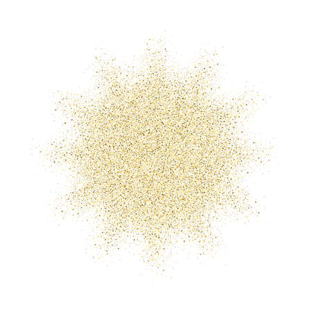 Golden glitter vector texture splash on white background. Gold glitter background. Gold background for card, vip, exclusive, certificate, gift, luxury, privilege, voucher, store, present, shopping.のイラスト素材