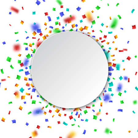 Colorful celebration background with confetti.のイラスト素材