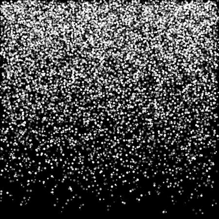 Falling Snow on the Black Background. Christmas Holiday Mood Background. New Year Weather Backgroundのイラスト素材