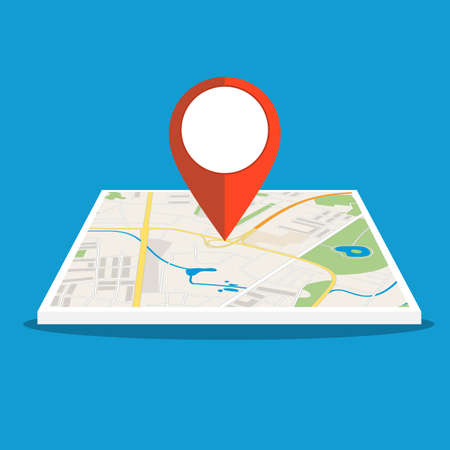 Abstract generic city map with roads,のイラスト素材