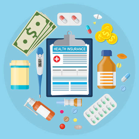 Health medical insurance formの写真素材