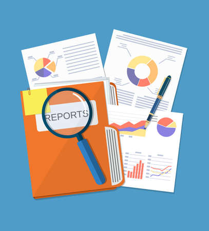 Business document conceptのイラスト素材