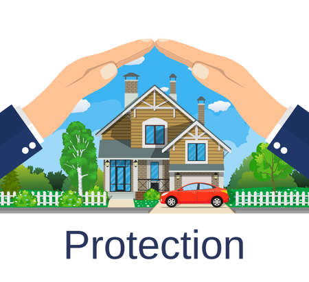 Home insurance concept.のイラスト素材