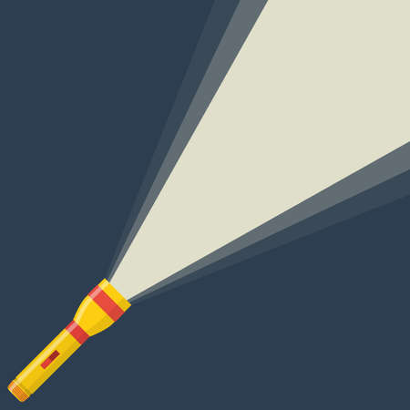 Flashlight icon on night backgroundのイラスト素材