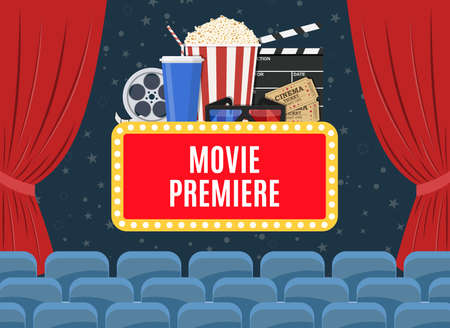 Movie opening poster.のイラスト素材