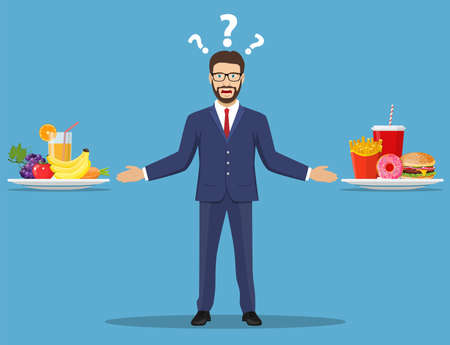 The choice of the Businessman Vector illustration.のイラスト素材