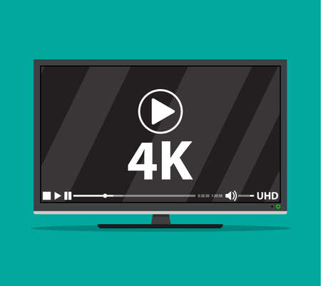Modern flat screen tvのイラスト素材