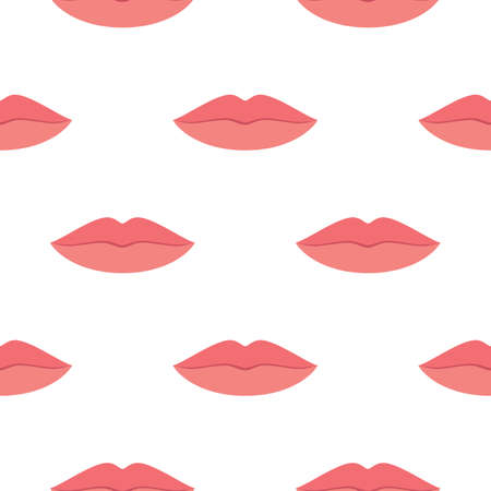 Lips seamless patternのイラスト素材