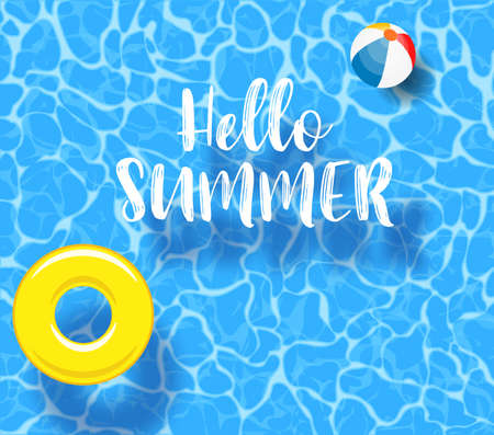 Water pool summerのイラスト素材