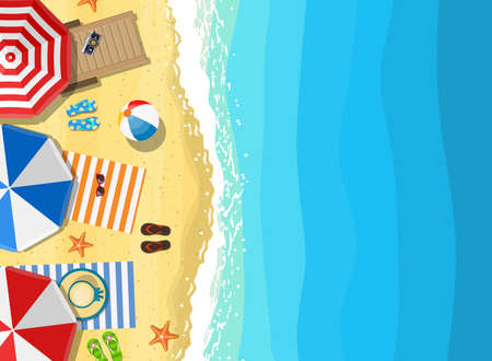 Summer Beach Vacation Sunbed