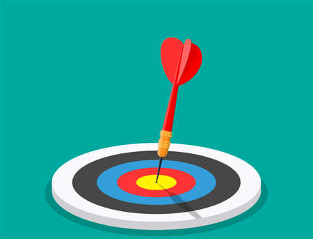 Darts target. Success Business Concept.