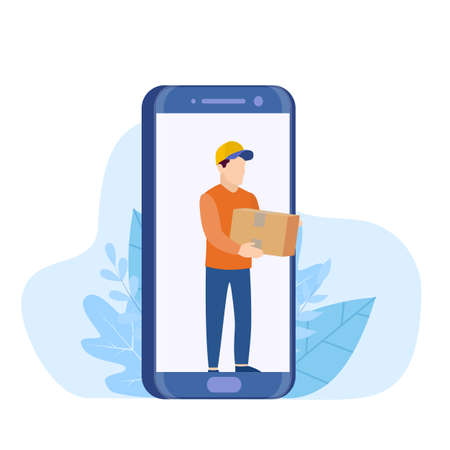 Delivery service concept.のイラスト素材