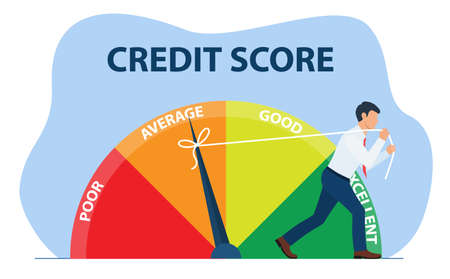 Credit score conceptのイラスト素材