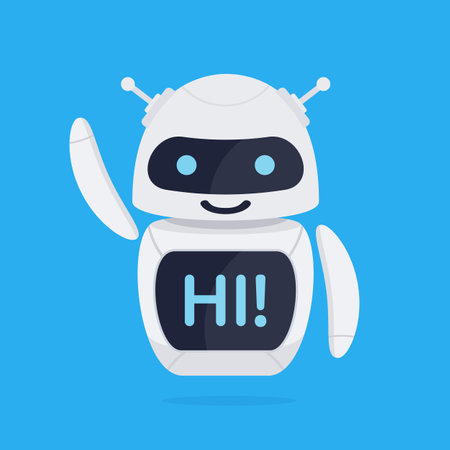 Chatbot robot concept.のイラスト素材