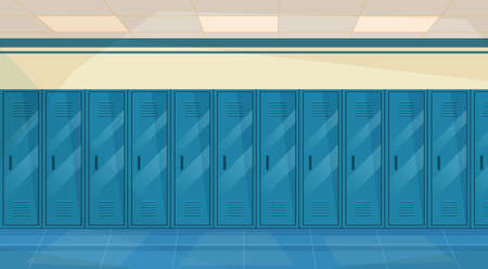 Empty School Corridorのイラスト素材