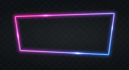 Neon frame for your designのイラスト素材